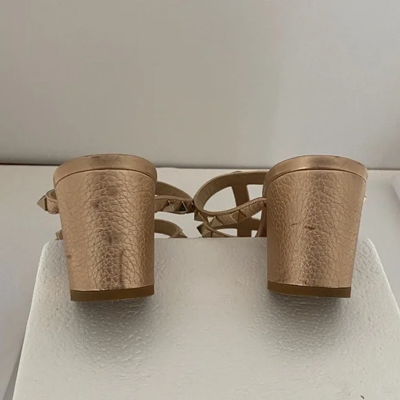 Valentino Gold Studded Heels - Picture 4 of 4